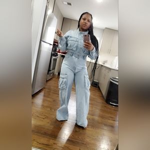 One Piece Denim Jumper